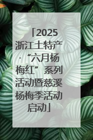 2025浙江土特产·“六月杨梅红”系列活动暨慈溪杨梅季活动启动
