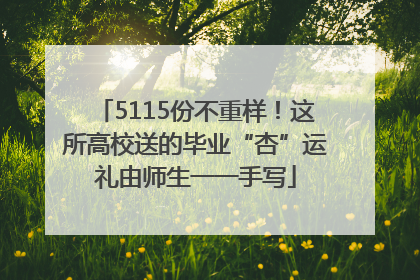 5115份不重样！这所高校送的毕业“杏”运礼由师生一一手写