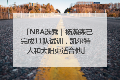NBA选秀｜杨瀚森已完成11队试训，凯尔特人和太阳更适合他